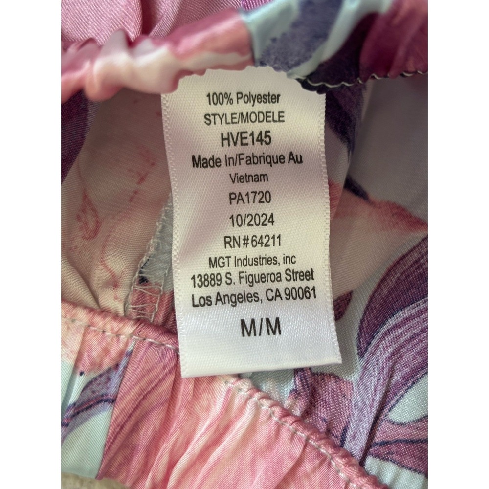 Midnight Bakery 2 Pc Pajama Set M Satin Cami Top Wide/Open Side Pants NWT - Picture 9 of 11